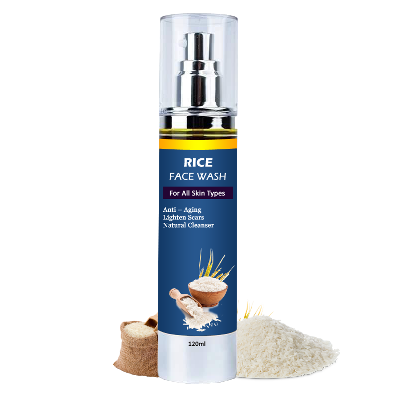 Rice Face Wash – Acts As A Natural Cleanser, Anti – Aging, Lighten Scars, Mattifies Oily Skin, & Soothes Sun Damage