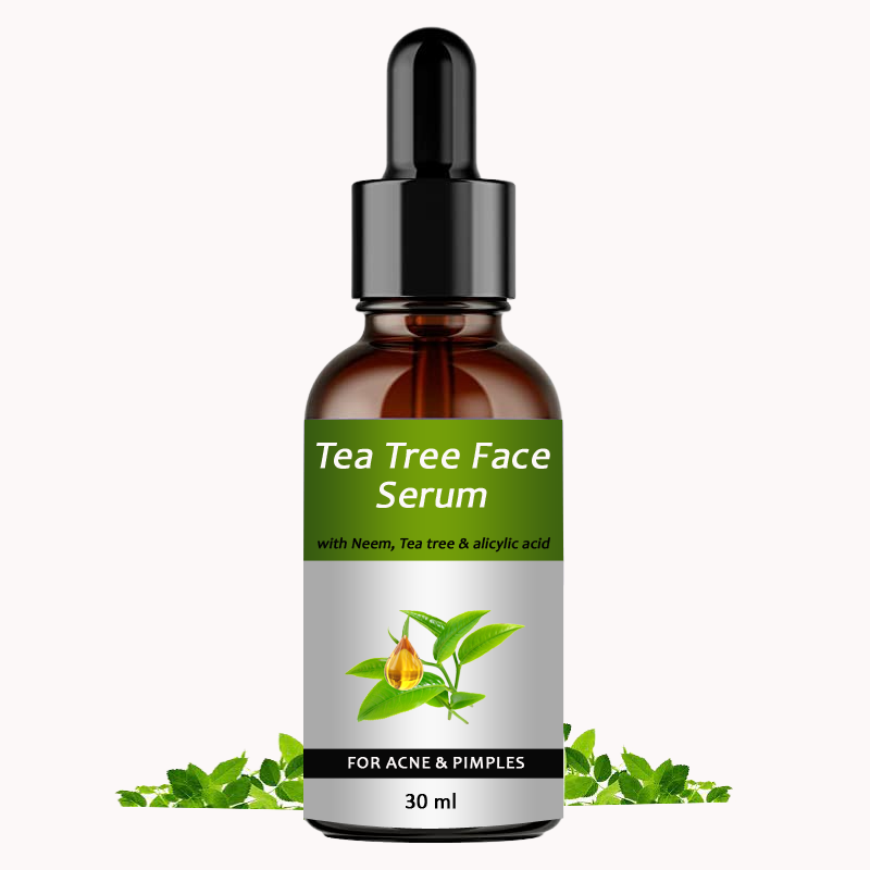 Tea Tree Face Serum For Acne & Pimples - Natural