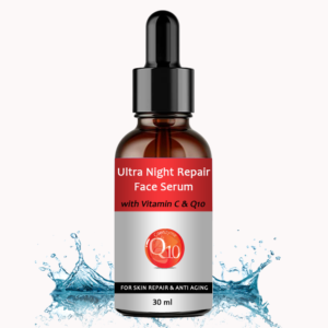 Ultra Night Repair Face Serum For Skin Repair & Anti-Aging - Natural
